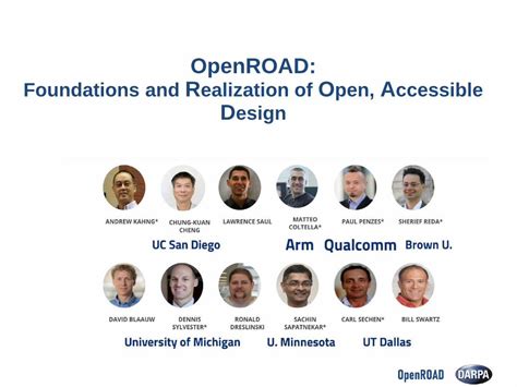 The OpenROAD Project – Foundations and Realization of Open .